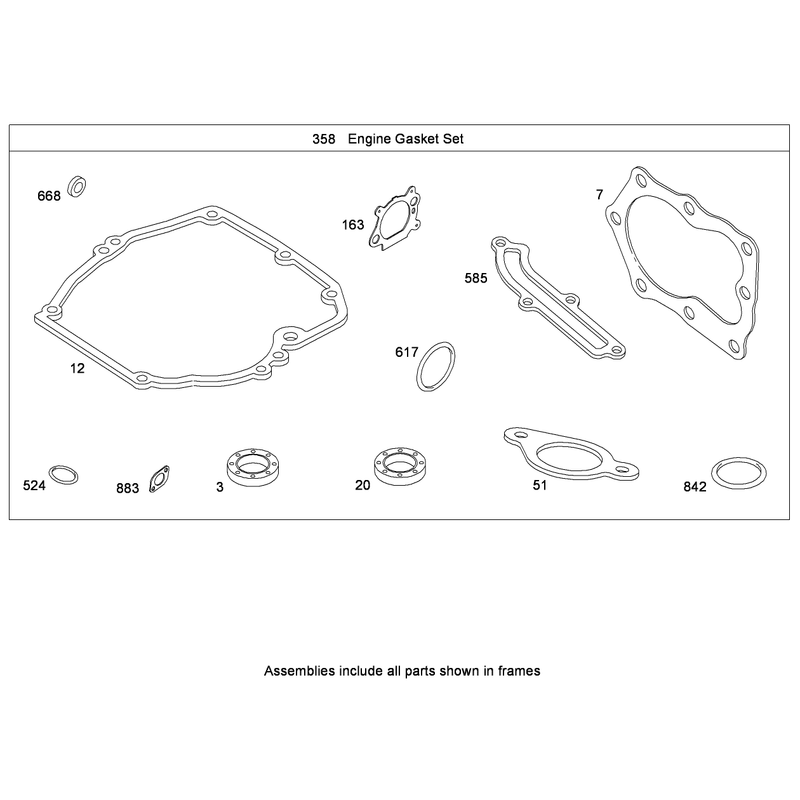 Engine Gasket Set Briggs and Stratton 126L05-0213-F1