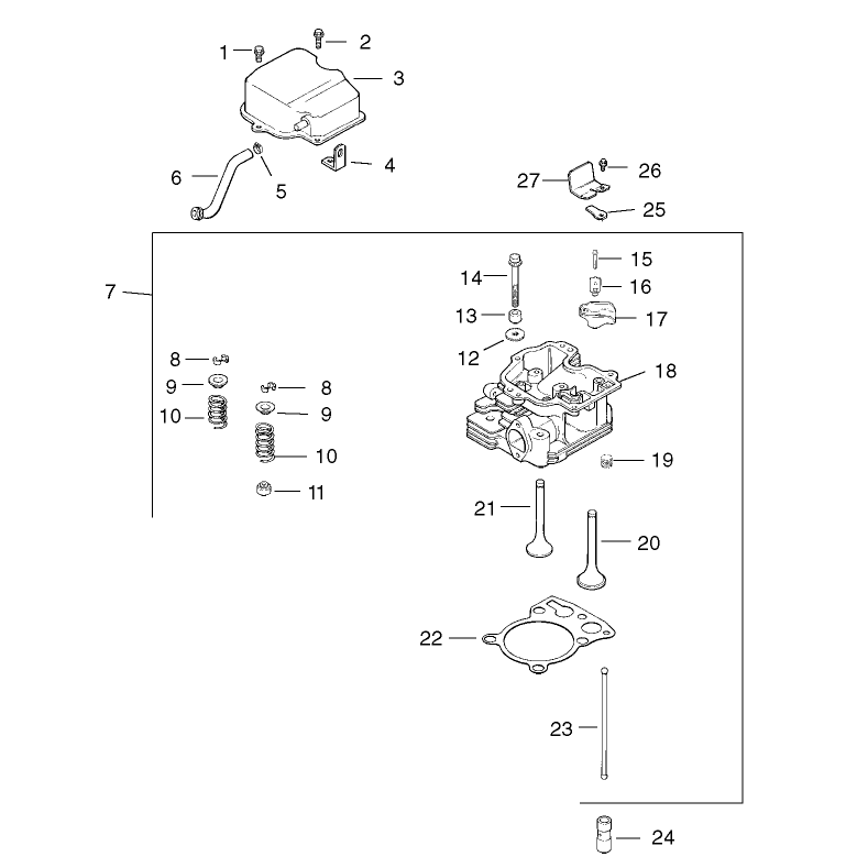 Head Valve Breather Assembly Kohler CH15S-44533