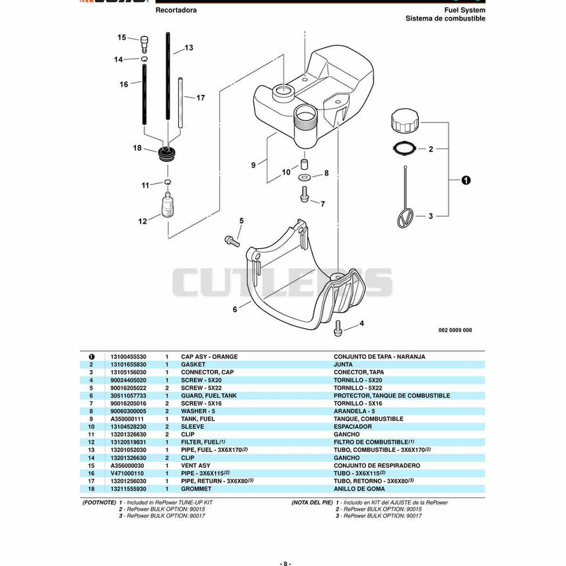 Carcasa del ventilador, embrague -- MODELOS GRISES