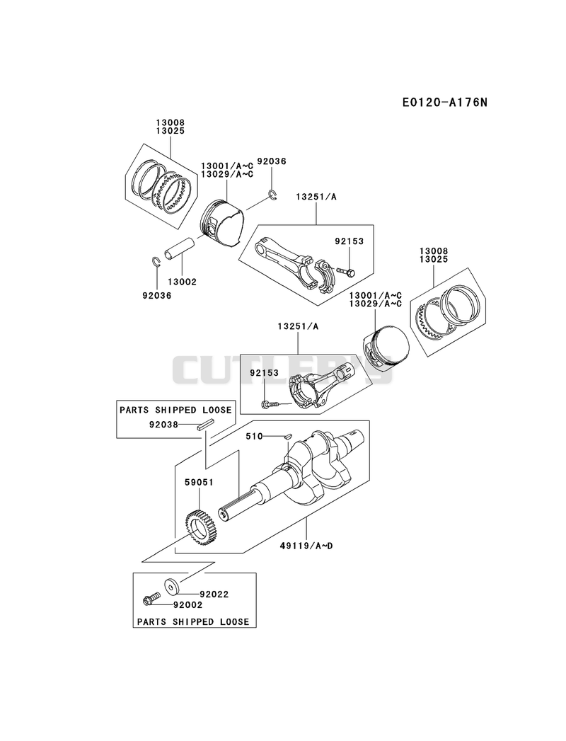 PISTON/CRANKSHAFT