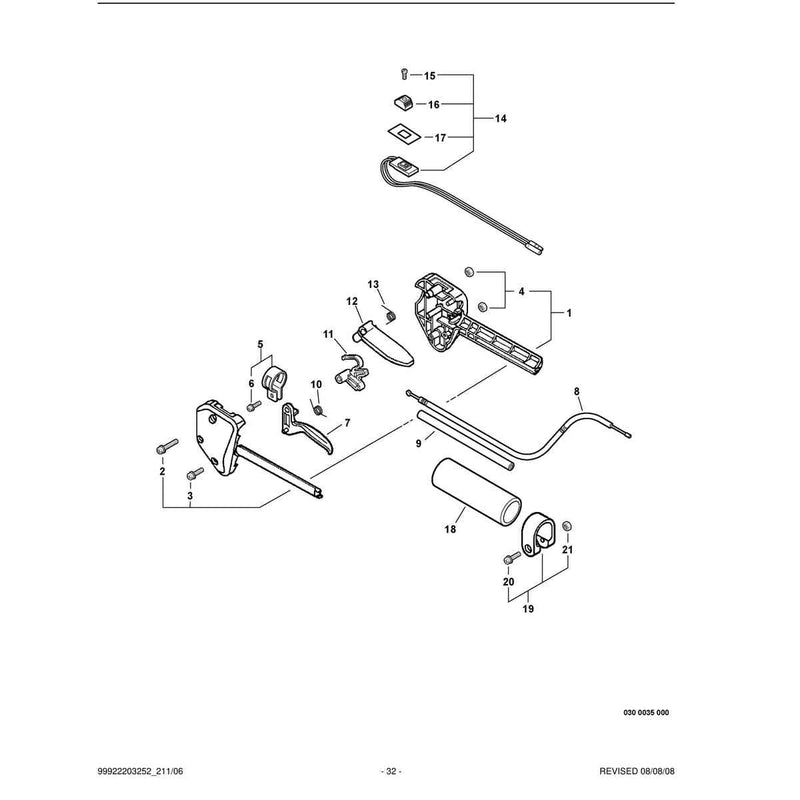 Control Handle,Throttle Cable, Ignition Switch