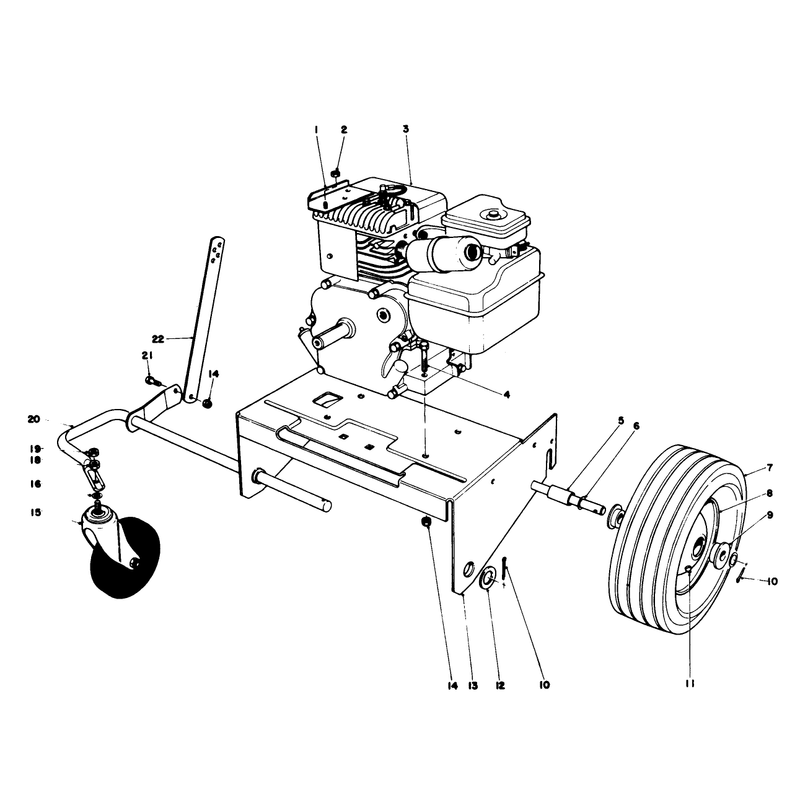 Engine and Base Assembly