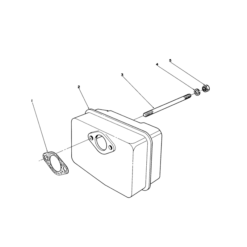 Muffler Assembly (engine Model No. 47pm1-4)
