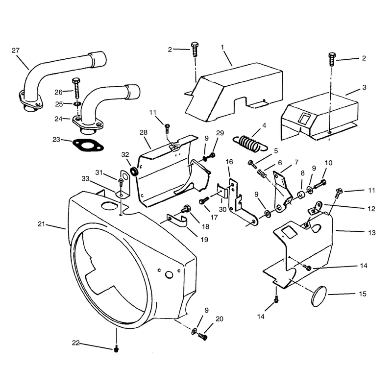 Engine Air Housing Onan P220g Type I10808h