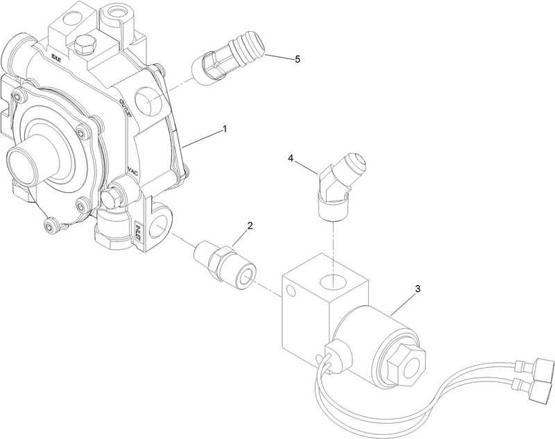 LPG Solenoid Regulator Assembly