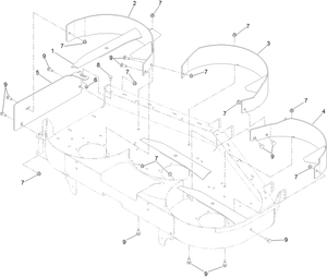 Toro 126-8702 Titan Hd 1500/2000 52 in. Recycler Kit Parts Diagram