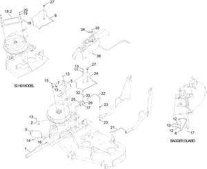 Toro 126-9361 52 in. Ce Compliance Bagger Kit (Titan Hd) Attachment Parts Diagram