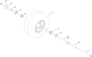 Toro 126-9368 Kit-whl/brg Asm Flat Free [Toro] Parts Diagram
