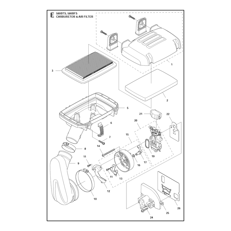 CARBURETOR AND AIR FILTER