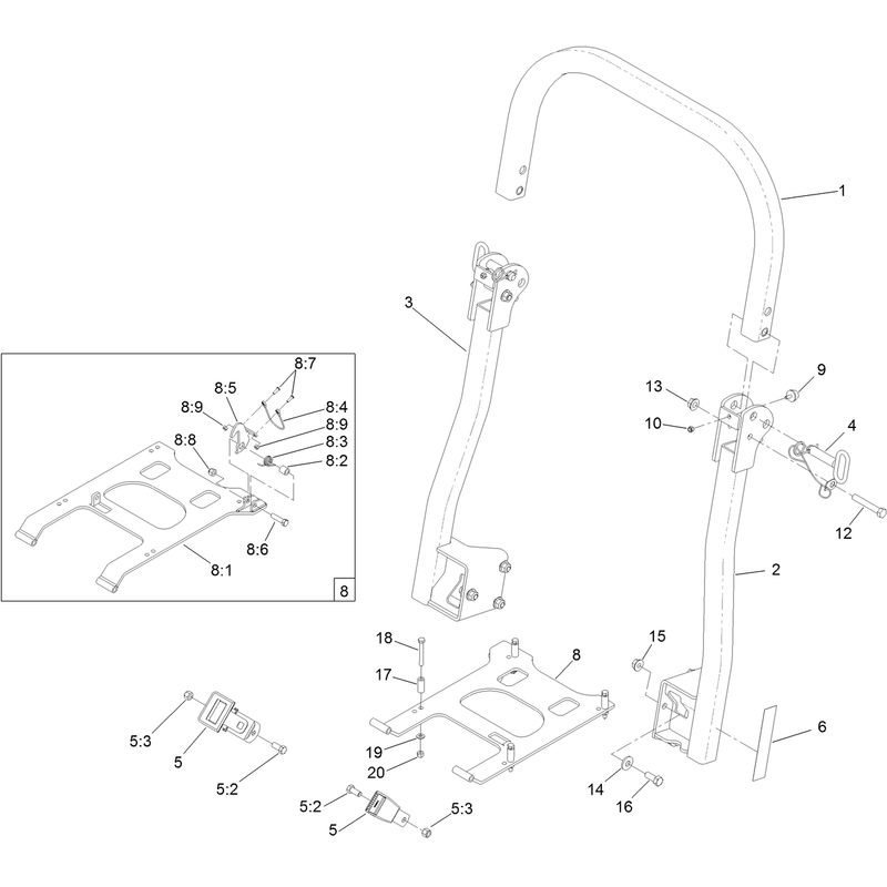 Roll Over Protection System Kit No 130-8459