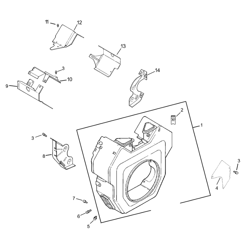 Group 6 Blower Housing Assembly Kohler CH740-0007