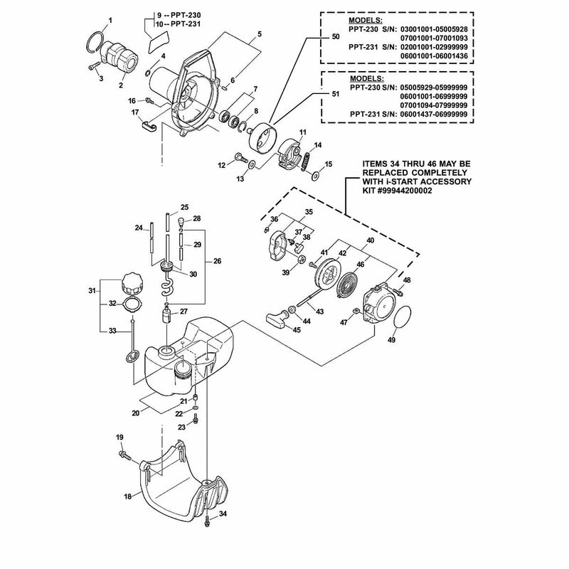 Fancase, Clutch, Fuel System, Starter
