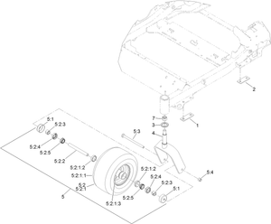 Toro 127-0301 Kit - Rework 74143/74145/74953 Z Master Attachment Parts Diagram