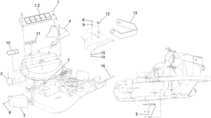 Toro 127-0336 48 in. Bagger Compliance Kit Attachment Parts Diagram