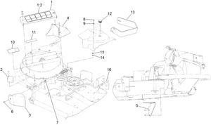 Toro 127-0337 52 in. Bagger Compliance Kit Attachment Parts Diagram