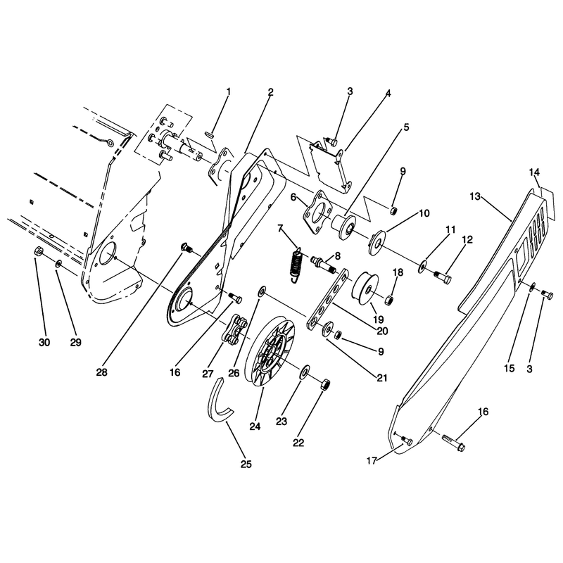 Pulley and Belt Cover Assembly