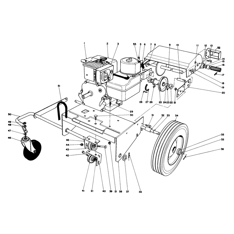 Engine and Base Assembly Model 62923