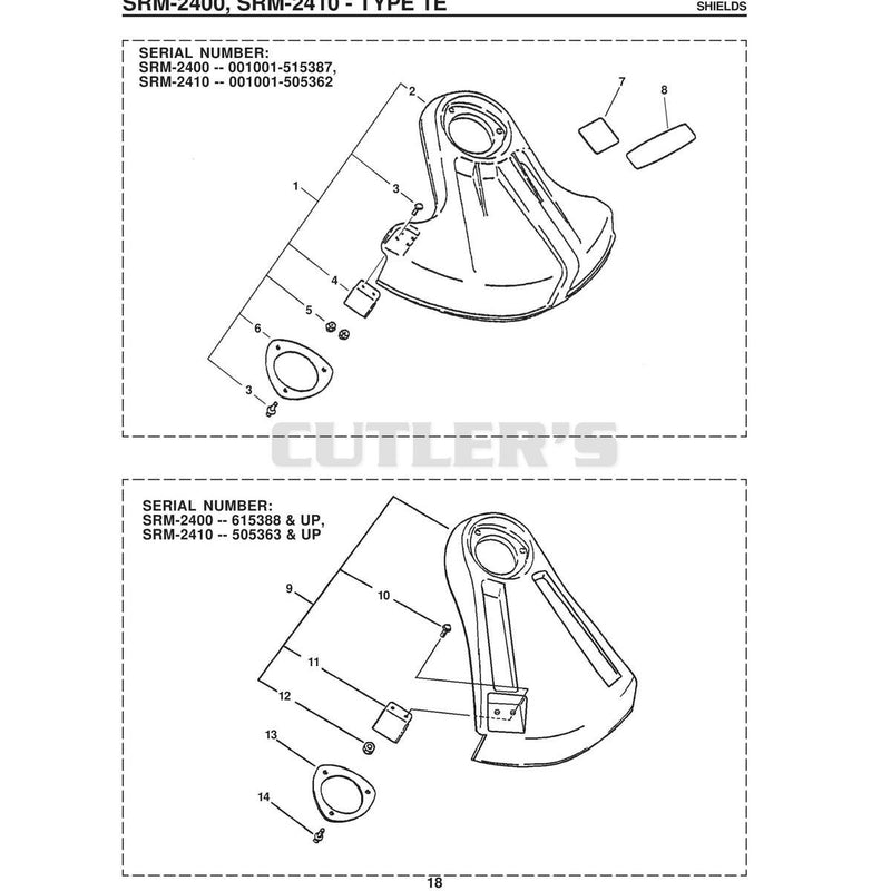 Srm-2410 - Type 1E Shields