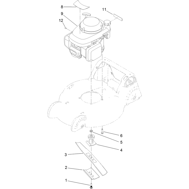 Engine and Blade Assembly