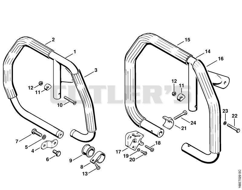 Wrap around handle