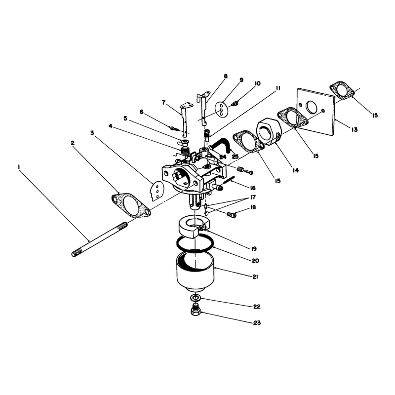 Carburetor Assembly Engine Model No 47pj8 Engine Model No 47ph7