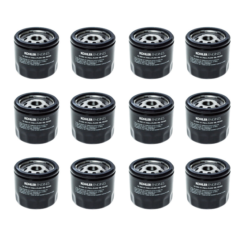 Kohler 12 050 01-S Oil Filter for Command, Aegis, Courage and Triad OHC Engines - 12 PACK