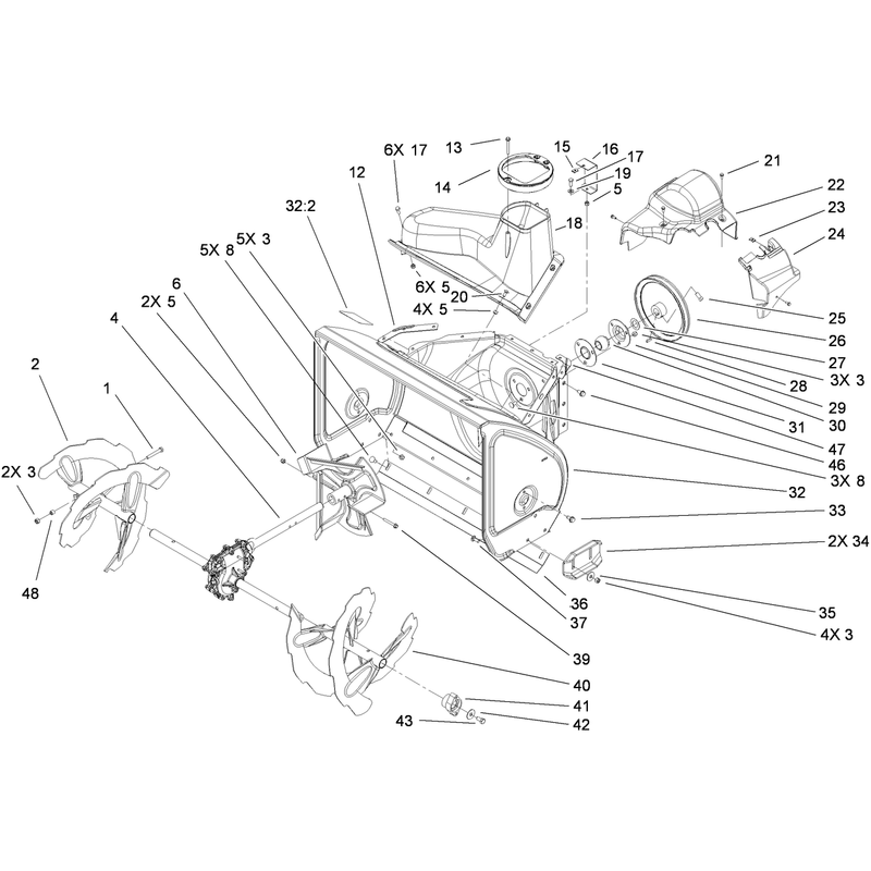Auger and Housing Assembly