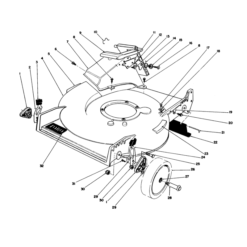 Housing Assembly Used on Ser Nos 9000101 - 9001531 - 9004073 and Up