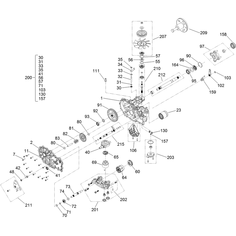 RH Transmission Assembly No 139-1522