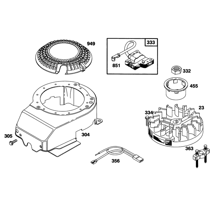 Engine Briggs and Stratton Model 127702-0645-01