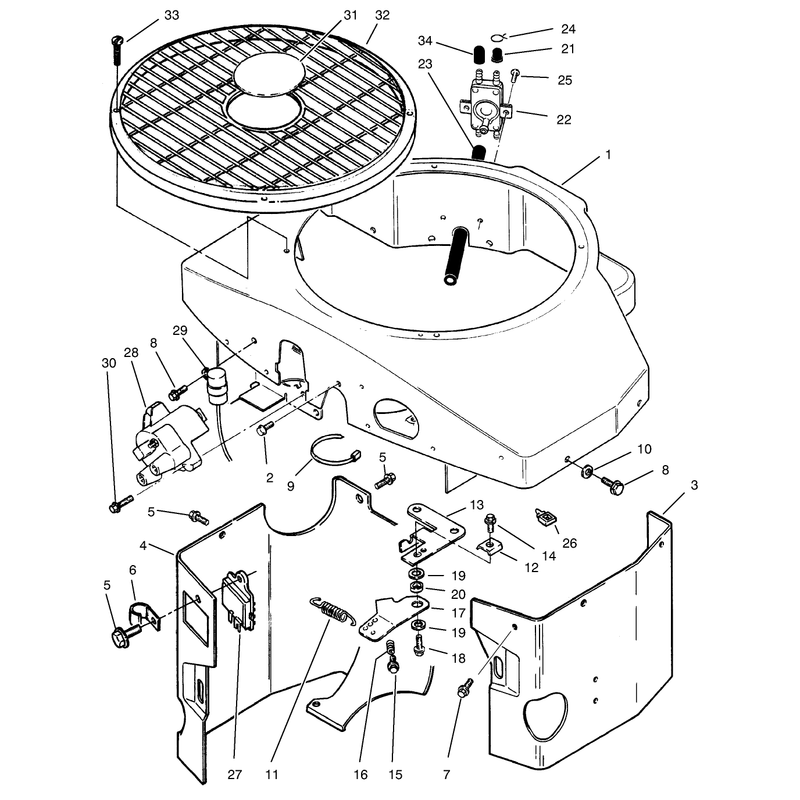 Covers Fuel Pump Coil Regulator and Governor Linkage Assembly
