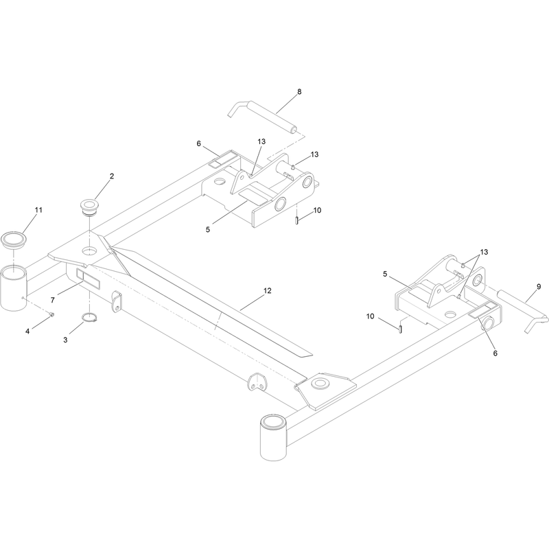 Deck Support WDecals Assembly No 142-2914