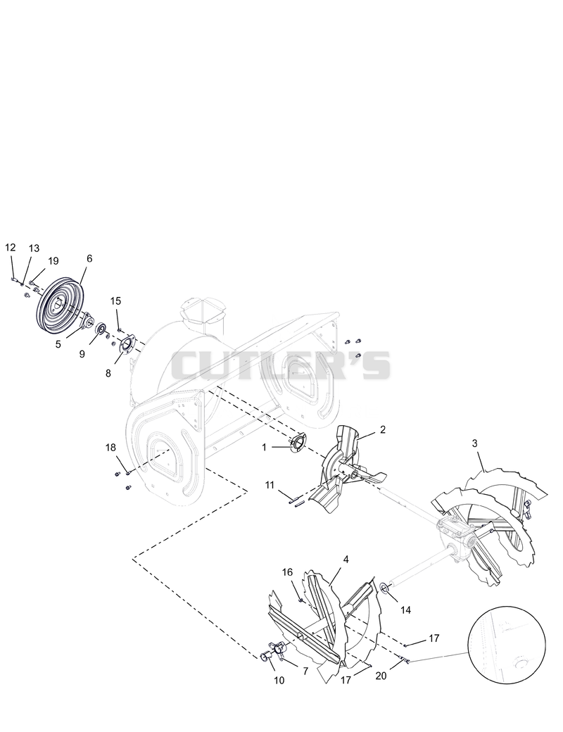 Auger and Impeller - 28"
