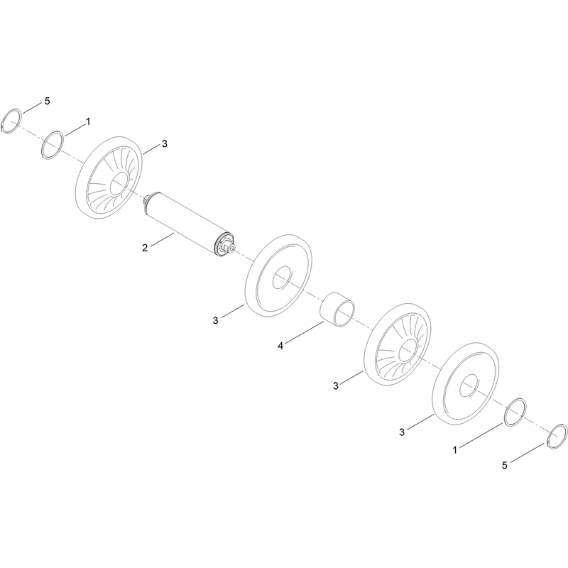 13.5in Wheel Assembly No. 133-5070