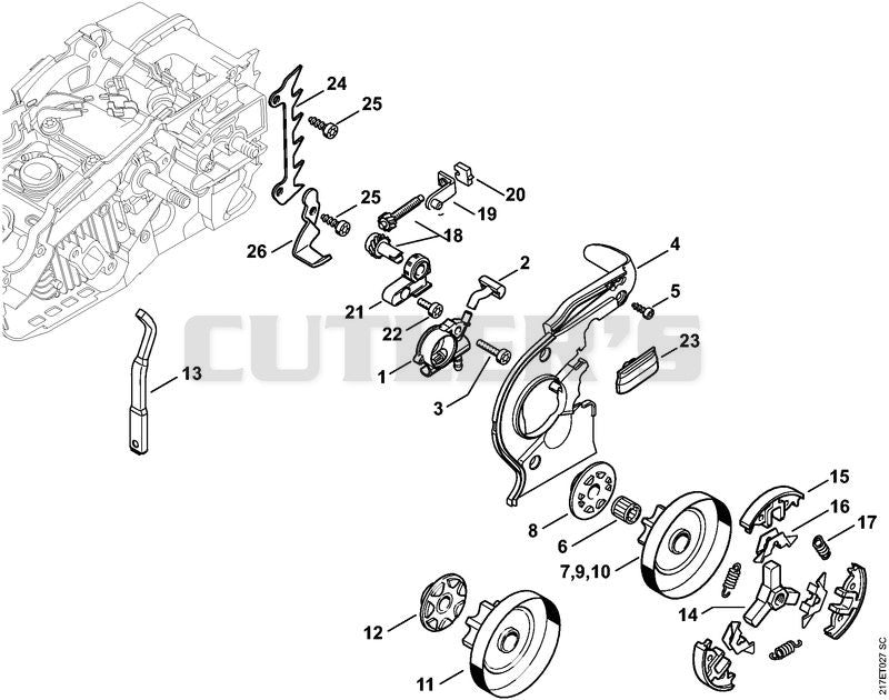 Oil pump, Clutch