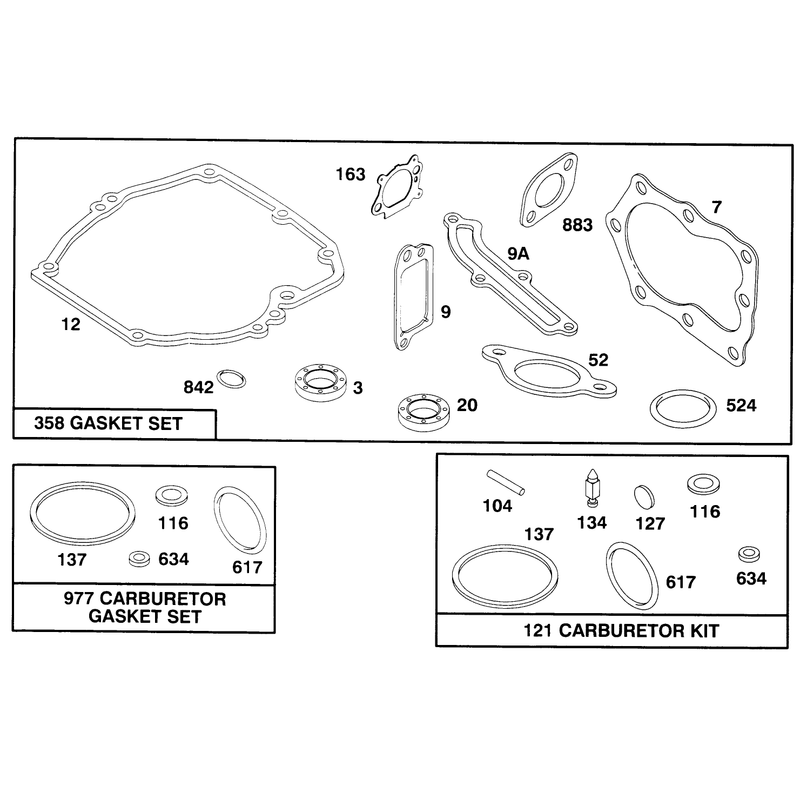 Engine Briggs and Stratton Model 12f802-0667-01