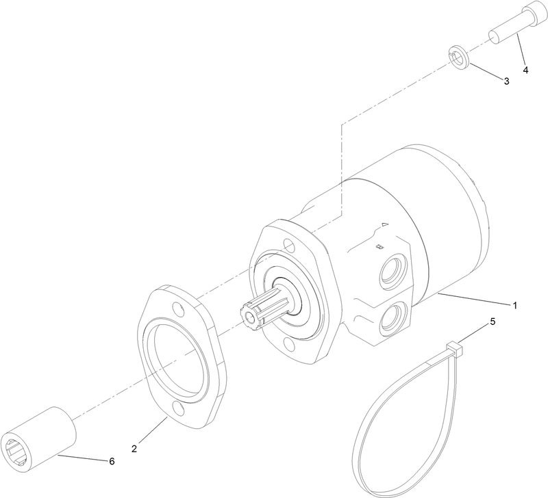 Hydraulic Motor Installation Assembly No 131 0667