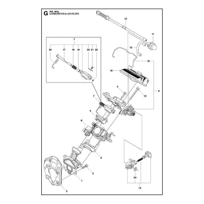 CARBURETOR AND AIR FILTER