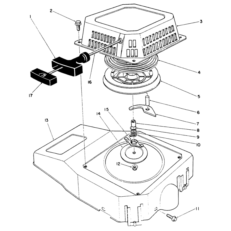 Recoil Assembly (engine Model No. Vm140)