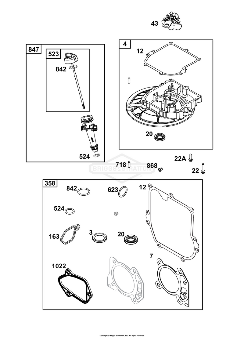 Crankcase Cover/Sump and Lubrication Group