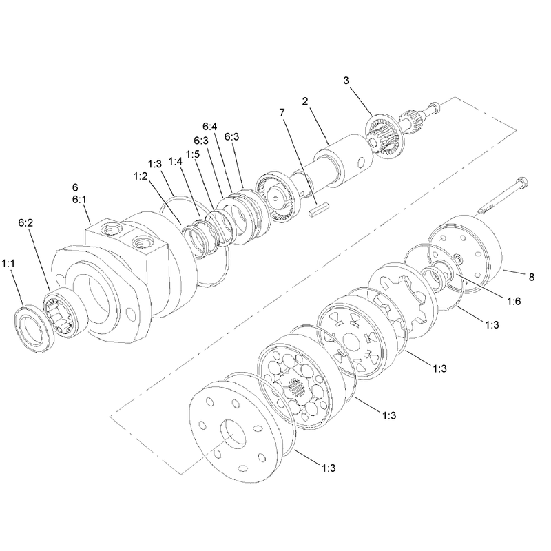 Hydraulic Motor Assembly No 108-5595