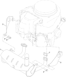 Toro 132-1547 Muffler Assembly Parts Diagram