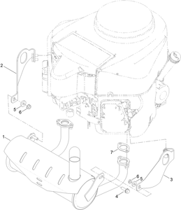 Toro 132-1548 Muffler Assembly Parts Diagram