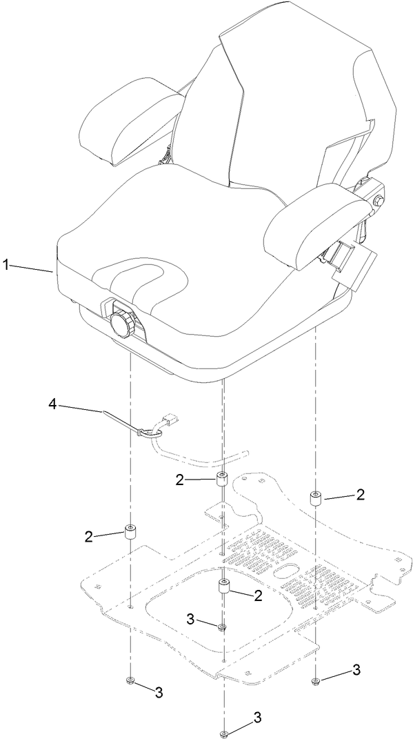 Deluxe Seat Assembly No 132 5972