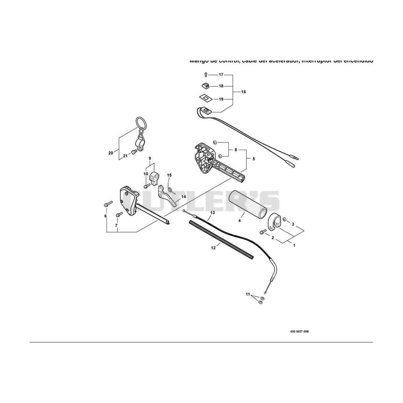 Control Handle,Throttle Cable, Ignition Switch