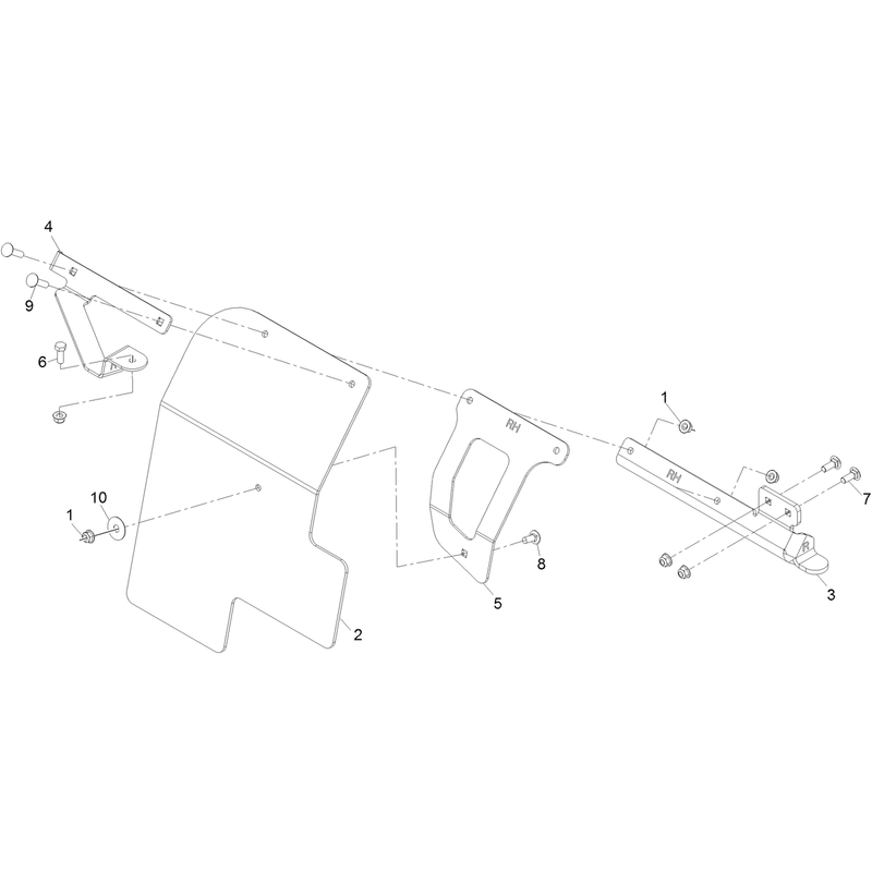 RH Mud Flap Assembly