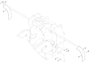 Toro 133-0241 Loader Arm Wear Strip Kit, TX 1000 Compact Utility Loader Parts Diagram