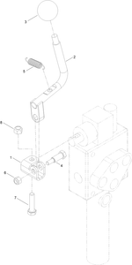 Toro 133-0244 Auxiliary Handle Kit, TX 1000 Compact Utility Loader Parts Diagram
