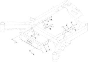 Toro 133-1428 Grandstand Weight Kit Parts Diagram