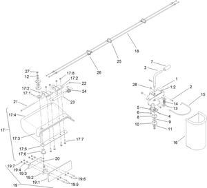 Toro 133-1434 Toro Chute Gate Kit with Bag for Grandstand Mower Parts Diagram
